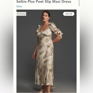 Selkie Plus Poet Slip Maxi Dress
